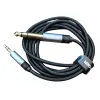 KABEL WTYCZKA AUDIO JACK 3.5MM 6,35MM HF 1,2M SŁUCHAWKI / GITARA