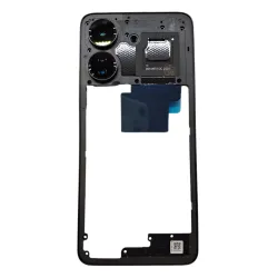 SZYBKA KAMERY RAMKA KORPUS ŚRODKOWY POCO C65 CZARNA