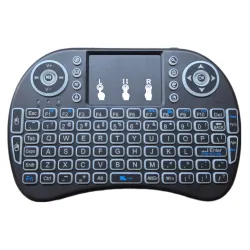 KLAWIATURA BEZPRZEWODOWA TOUCHPAD PODŚWIETLENIE PC / TV / TELEFON / KONSOLA