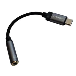 Adapter ESSAGER jack 3.5 mm – USB-C do słuchawek Samsung Doogee
