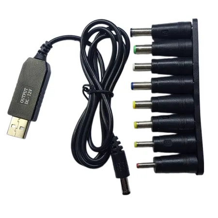 PRZEWÓD ŁADOWARKA Kabel USB A ADAPTER ZŁĄCZA BOLEC UNIWERSALNE 12V ZESTAW