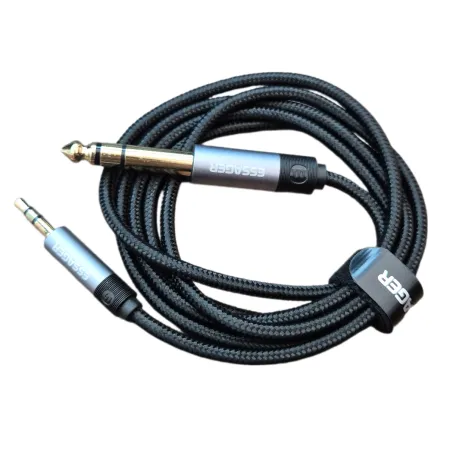 KABEL WTYCZKA AUDIO JACK 3.5MM 6,35MM HF 1,2M SŁUCHAWKI / GITARA