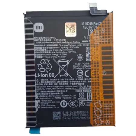 ORYGINALNA Bateria BN5V Xiaomi REDMI NOTE 14 PRO 5G / POCO X7 5G