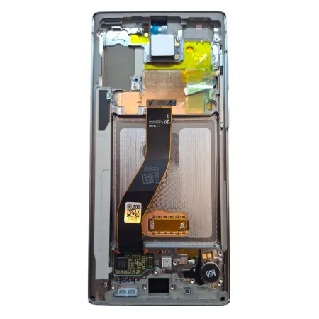 ORYGINALNY EKRAN WYŚWIETLACZ LCD DOTYK RAMKA SAMSUNG NOTE 10 SREBRNY