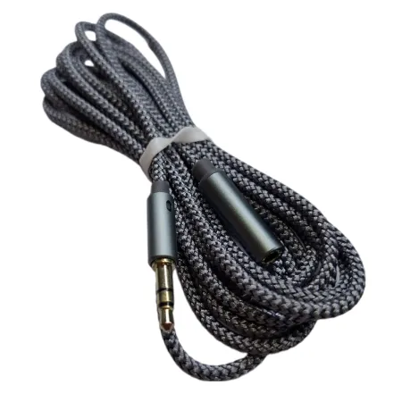 KABEL WTYCZKA AUDIO PRZEDŁUŻKA JACK 3,5 MĘSKI ŻEŃSKI OPLOT 2M