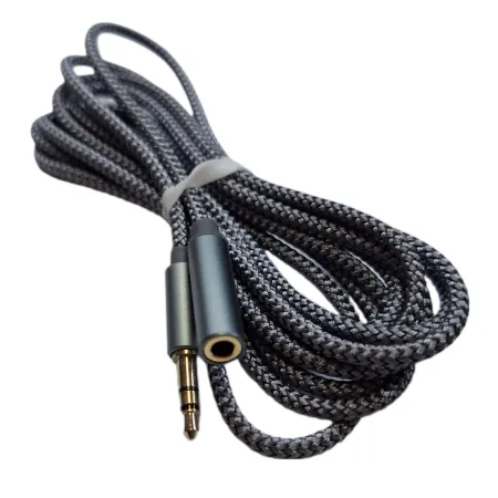 KABEL WTYCZKA AUDIO PRZEDŁUŻKA JACK 3,5 MĘSKI ŻEŃSKI OPLOT 2M