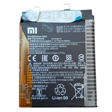 ORYGINALNA Bateria XIAOMI BM55 Do Xiaomi MI 11 PRO / MI 11 ULTRA ORYGINALNA Bateria XIAOMI BM55 Do Xiaomi MI 11 PRO / MI 11 ULTRA