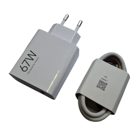 ŁADOWARKA KOSTKA KABEL XIAOMI 67W 1M ŁADOWARKA Z KABLEM