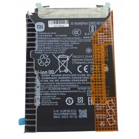 NOWA ORYGINALNA BATERIA BP4K XIAOMI REDMI NOTE 12 PRO / POCO X5 PRO / F5