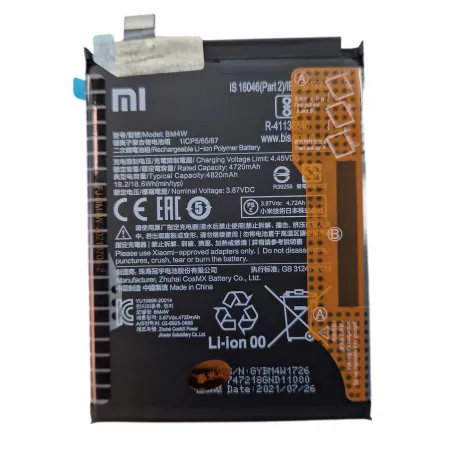 NOWA Oryginalna Bateria BM4W XIAOMI MI 10T LITE 5G