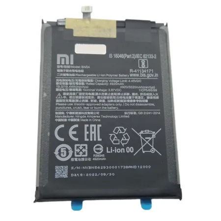 NOWA Oryginalna Bateria BN54 XIAOMI REDMI 9 / REDMI NOTE 9
