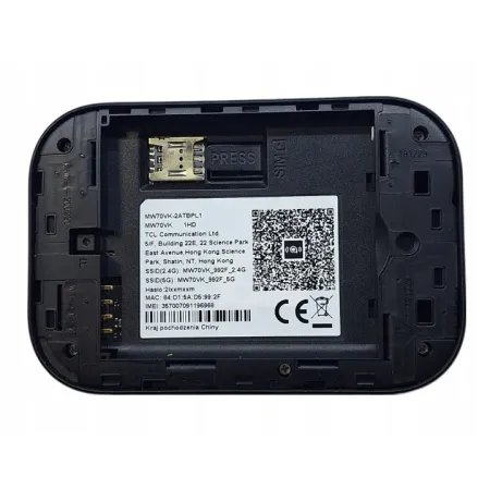 ROUTER MOBILNY WI-FI ALCATEL MW70VK-2ATBPL1 5GHz