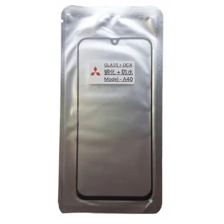 Szybka Ekranu Szkło Szkiełko LCD KLEJ OCA SAMSUNG A40 GLASS + OCA
