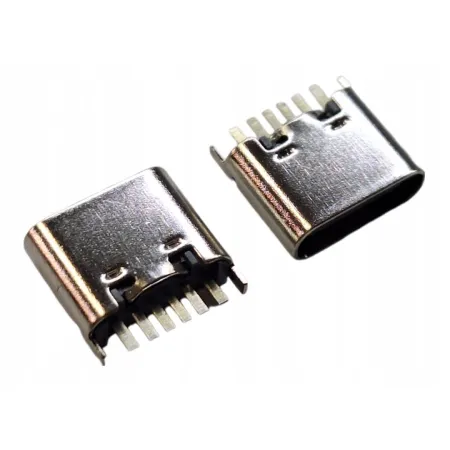 ZŁĄCZE GNIAZDO ŁADOWANIA PORT USB TYP C 6 PIN PIONOWE NR 5