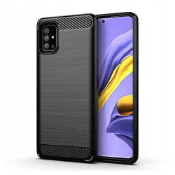 Etui na Samsung A71 5G Carbon czarne