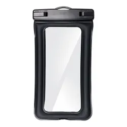 Etui na telefon uniwersalne wodoodporne z plastikowym zamknięciem AIRBAG czarne
