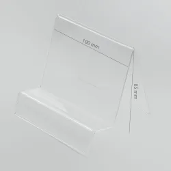 Podstawka Pionowa Plexi / Stojak na telefon / tablet z Zakładką na Cenę (Navi/Tablet)