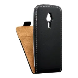 Etui z klapką pionowe na Nokia 230 Slim Flexi Fresh czarne