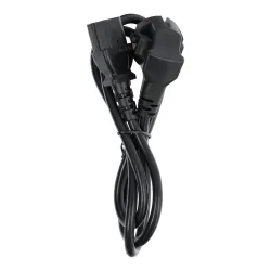 Kabel zasilający do komputera PC / drukarka / monitor 230V 16A 1 m czarny