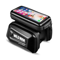 WILDMAN sakwa rowerowa na ramę na zamek E6S 1,2L ( 4" - 7" ) czarna