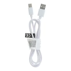 Kabel USB A do Typ C 2.0 C366 (długa koncówka 8mm) 1 m biały