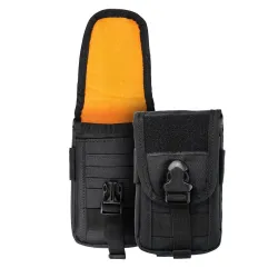 Etui Travel na telefon / powerbank do paska / plecaka czarne