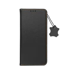Etui z klapką na Samsung S21 FE Smart Pro Book skórzane czarne