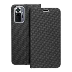 Etui z klapką na Xiaomi Redmi NOTE 10 PRO Luna Book Carbon czarne