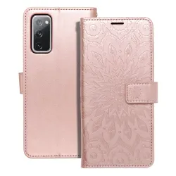 Etui z klapką na Samsung S20 FE / S20 FE 5G Mezzo Book mandala złoto-różowe