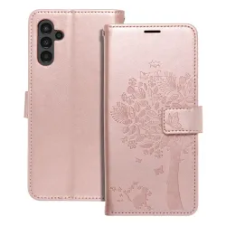 Etui z klapką na Samsung A13 5G / A04S Mezzo Book drzewo złoto-różowe
