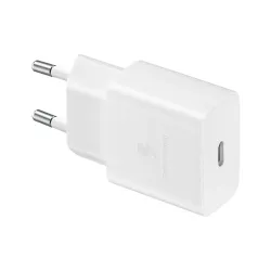 SAMSUNG oryginalna ładowarka sieciowa Typ C + kabel Typ C do Typ C PD 3A 15W EP-T1510XWEGEU biała blister