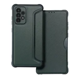 Etui z klapką na Samsung A52 5G / A52 LTE ( 4G ) / A52s 5G Razor Book ciemnozielone