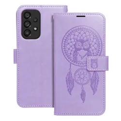 Etui z klapką na Samsung A52 5G / A52 LTE ( 4G ) / A52s 5G Mezzo Book łapacz snów fioletowe