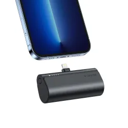 Powerbank Veger PlugOn (W0556P) PD QC3.0 3A 20W 5000 mAh z wbudowanym złączem Lightning czarny
