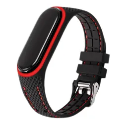 Pasek z elastomeru LIFESTYLE do XIAOMI Mi Band 5 / 6 black (04)