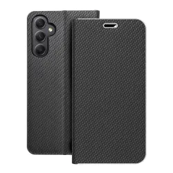 Etui z klapką na Samsung A34 5G Luna Book Carbon czarne