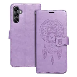 Etui z klapką na Samsung A14 4G / A14 5G Mezzo Book łapacz snów fioletowe