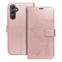 Etui z klapką na Samsung A34 5G Mezzo Book drzewo złoto-różowe