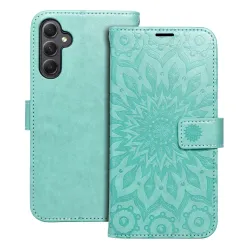 Etui z klapką na Samsung A34 5G Mezzo Book mandala zielone