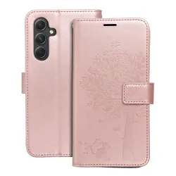Etui z klapką na Samsung A54 5G Mezzo Book drzewo złoto-różowe