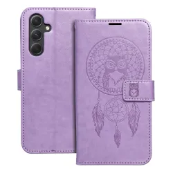 Etui z klapką na Samsung A54 5G Mezzo Book łapacz snów fioletowe