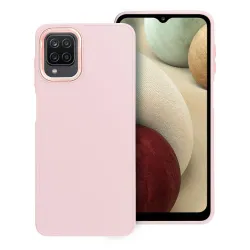 Etui na Samsung A12 / M12 Frame pudrowy róż