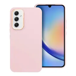 Etui na Samsung A54 5G Frame pudrowy róż