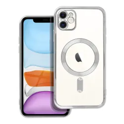Etui na iPhone 11 Electro Mag Cover zgodne z MagSafe srebrne