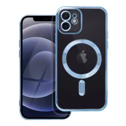 Etui na iPhone 12 Electro Mag Cover zgodne z MagSafe niebieskie