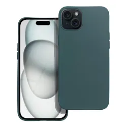 Etui na iPhone 15 PLUS Matt ciemnozielone