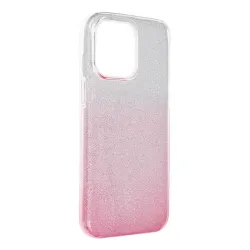 Etui na iPhone 15 PRO MAX Shining transparentne różowe
