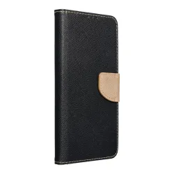 Etui z klapką na iPhone 15 PRO Fancy Book czarno-złote
