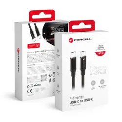 Kabel USB-C do USB-C Forcell F-Energy QC4.0 PD 3A 60W 1 m C338 czarny