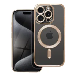 Etui na iPhone 15 PRO Electro Mag Cover zgodne z MagSafe złote